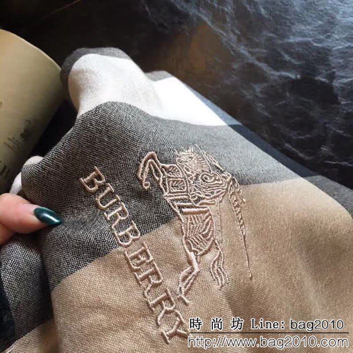 BURBERRY巴寶莉頂級原單正裝系列 山羊絨長圍巾 LLWJ6849